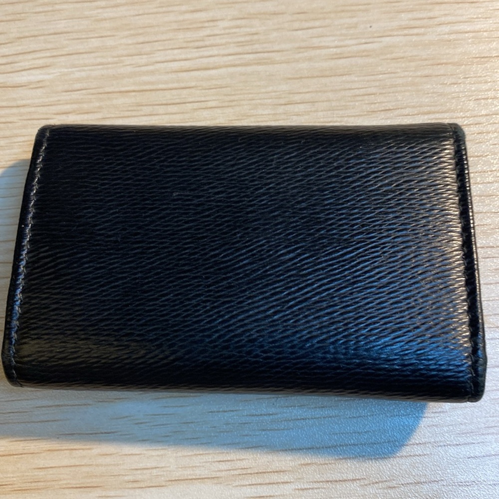 Bvlgari Black Leather Vintage key case/2 card holder - Picture 2 of 11
